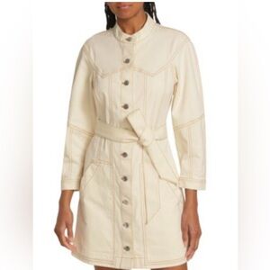 Veronica Beard Cream Mini Dress